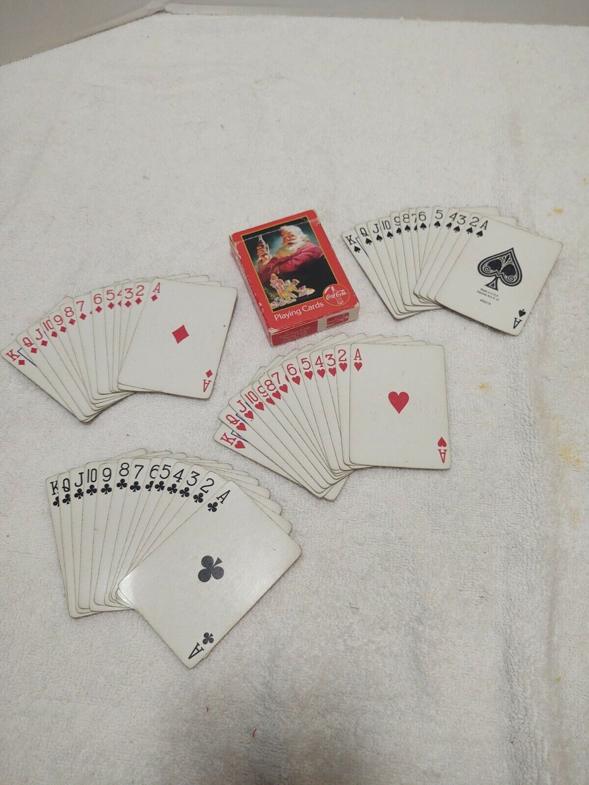 Play 1996 Coca-cola Santa Playing Cards Complete