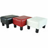 Modern Faux Leather Ottoman Footrest Stool Foot Rest Small Chair Seat Sofa Couch